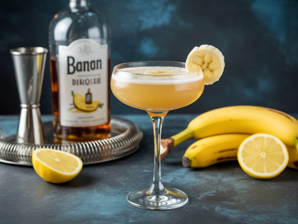 Banana daiquiri cocktail : la recette exotique à base de rhum et banane