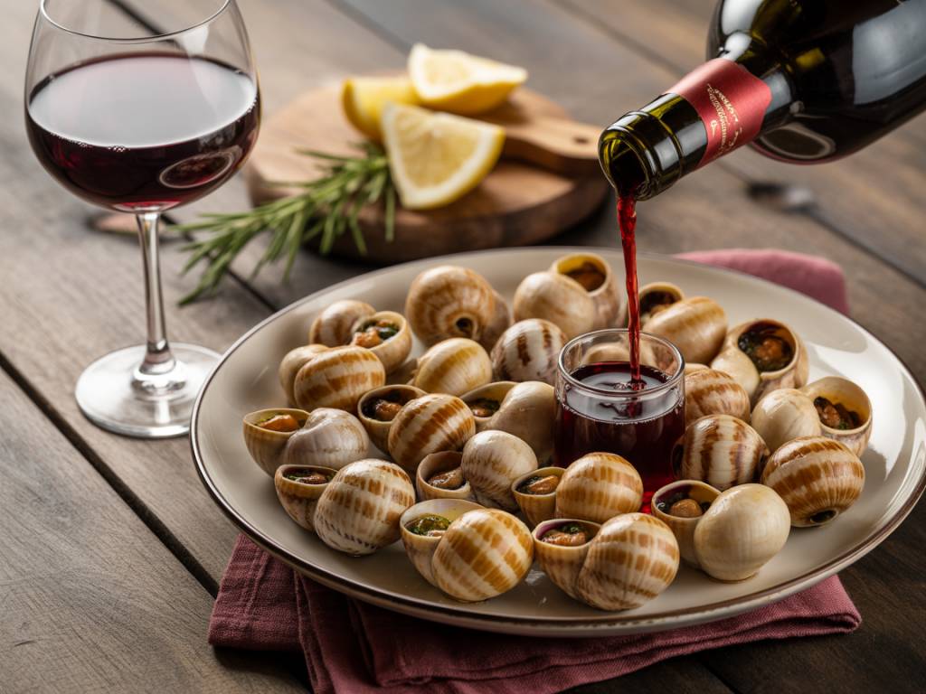 Quel vin rouge avec escargots : entre tradition et originalité