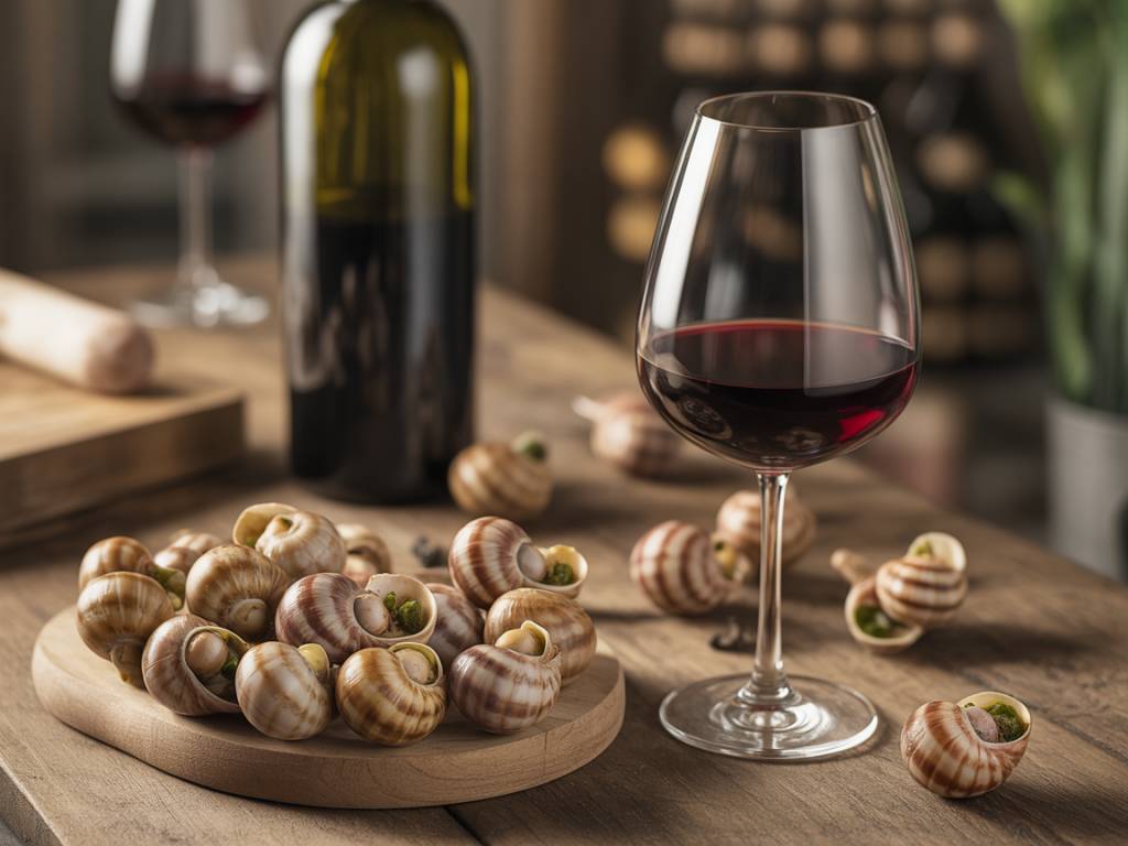 Vin rouge avec escargots : comparatif des crus à privilégier