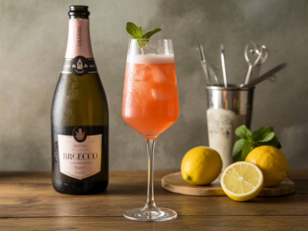 Bellini cocktail : l’alliance italienne du prosecco et de la pêche blanche
