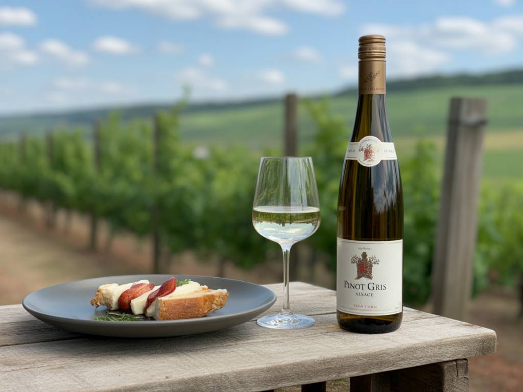 Pinot gris Alsace avec quel plat : associations idéales autour de ce cépage
