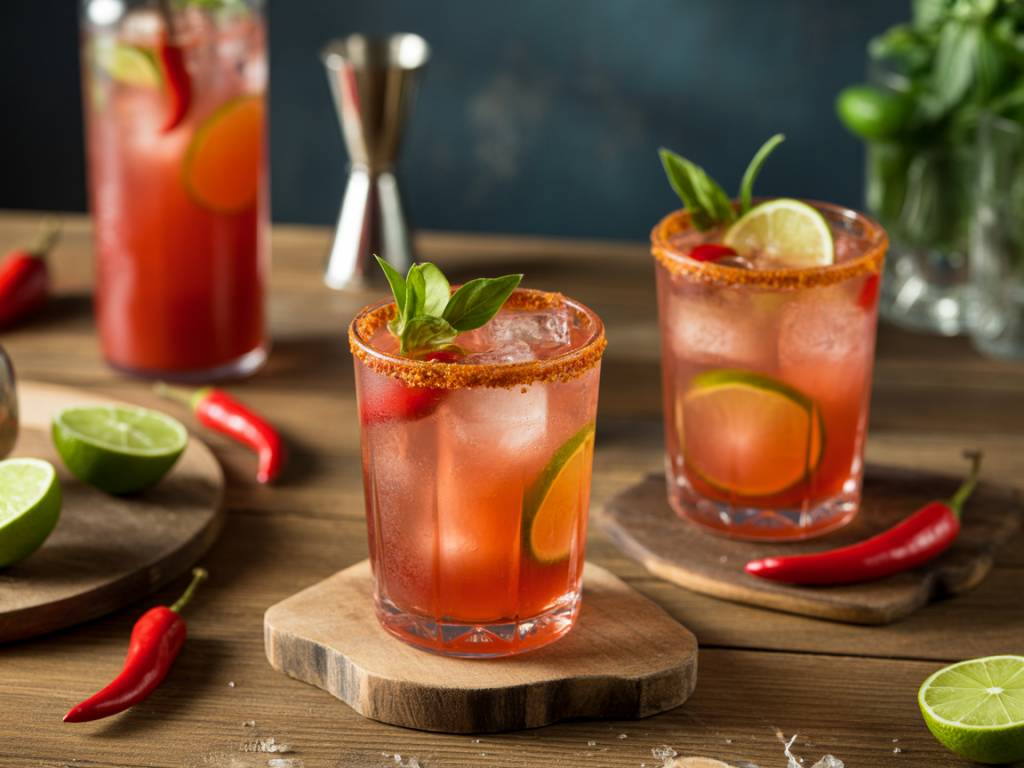 Cocktail au piment : recettes épicées pour amateurs de sensations fortes