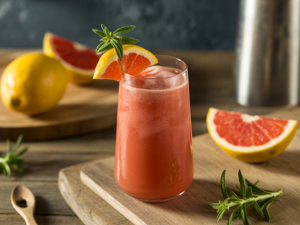 Cocktail jus de pamplemousse : fraîcheur et équilibre pour vos apéritifs